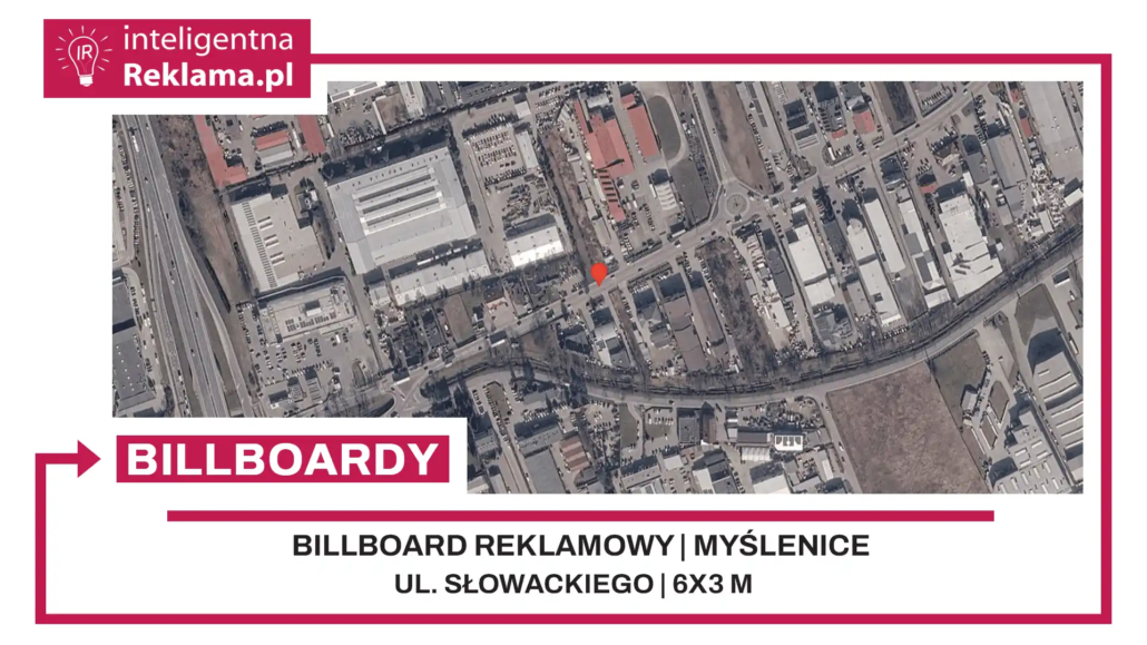 Lokalizacja reklamowa w Myślenice przy ul. Słowackiego - powierzchnia 18 m²