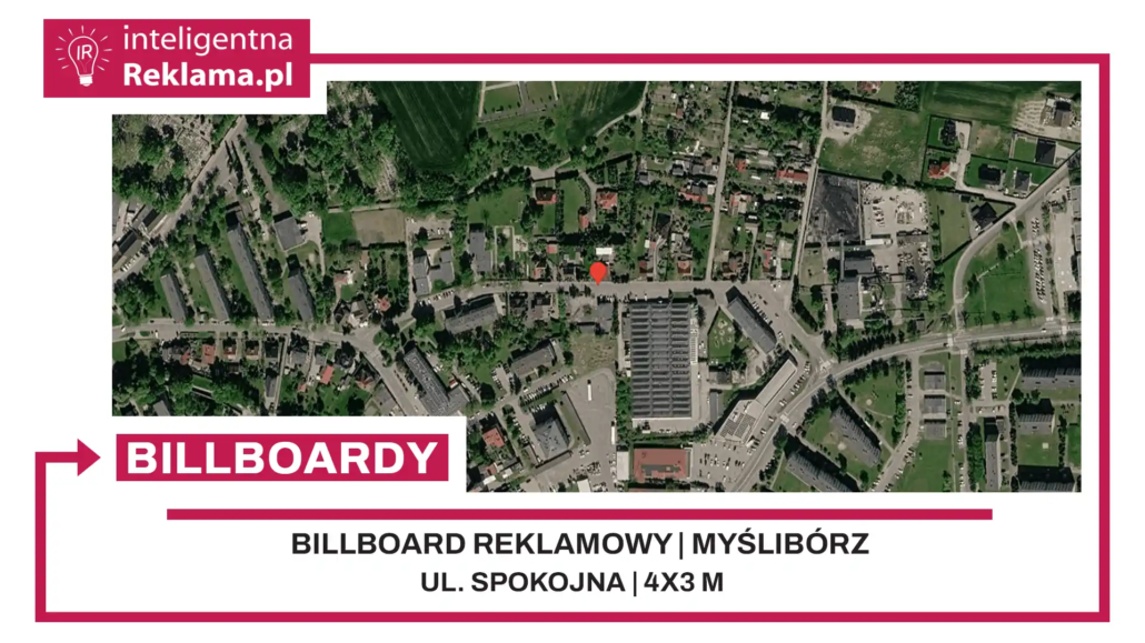 Lokalizacja reklamowa w Myślibórz przy ul. Spokojna - powierzchnia 12 m²