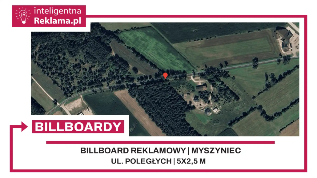 Lokalizacja reklamowa w Myszyniec przy ul. Poległych - powierzchnia 12,5 m²