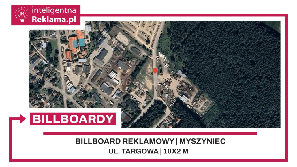 Lokalizacja reklamowa w Myszyniec przy ul. ul. Targowa - powierzchnia 20 m²