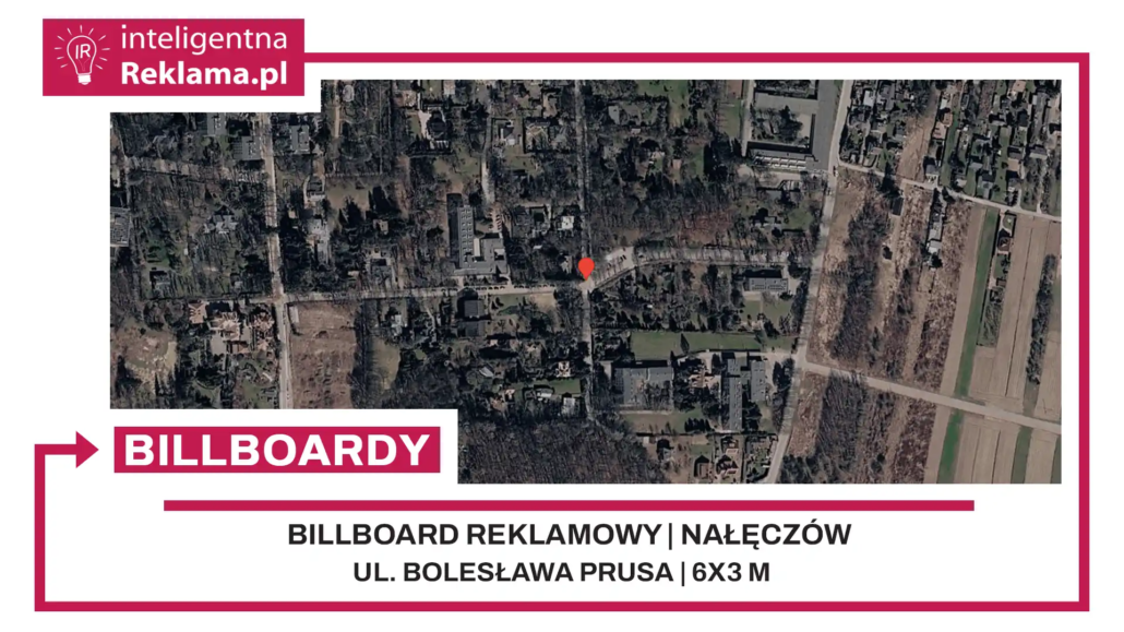 Lokalizacja reklamowa w Nałęczów przy ul. Bolesława Prusa - powierzchnia 18 m²