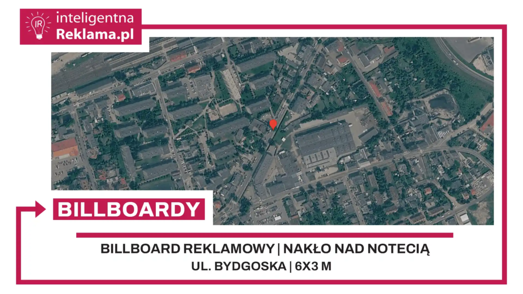 Lokalizacja reklamowa w Nakło nad Notecią przy ul. Bydgoska - powierzchnia 18 m²