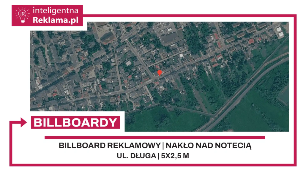 Lokalizacja reklamowa w Nakło nad Notecią przy ul. ul. Długa - powierzchnia 12,5 m²