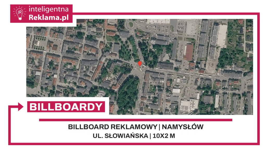 Lokalizacja reklamowa w Namysłów przy ul. Słowiańska - powierzchnia 20 m²
