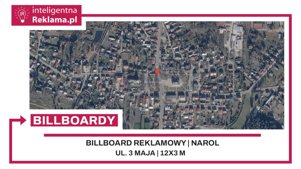 Lokalizacja reklamowa w Narol przy ul. ul. 3 Maja - powierzchnia 36 m²