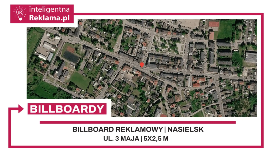 Lokalizacja reklamowa w Nasielsk przy ul. 3 maja - powierzchnia 12,5 m²