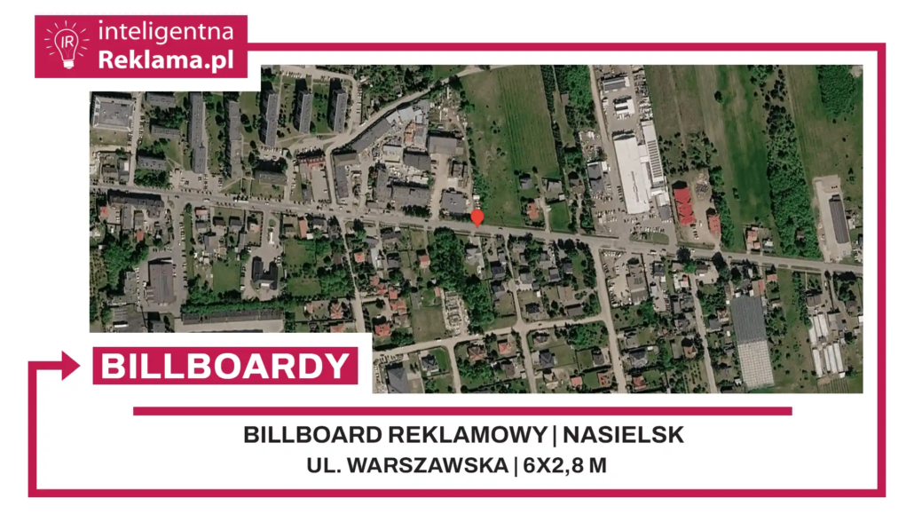 Lokalizacja reklamowa w Nasielsk przy ul. Warszawska - powierzchnia 16,8 m²