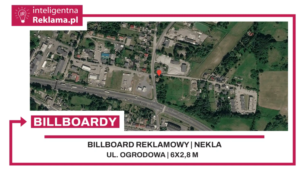 Lokalizacja reklamowa w Nekla przy ul. Ogrodowa - powierzchnia 16,8 m²