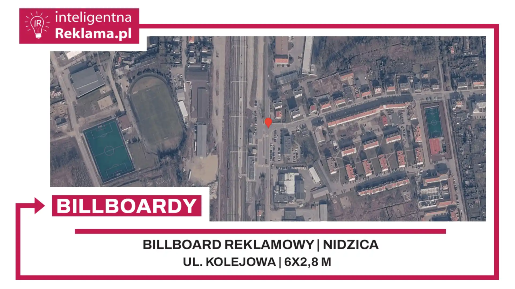 Lokalizacja reklamowa w Nidzica przy ul. Kolejowa - powierzchnia 16,8 m²