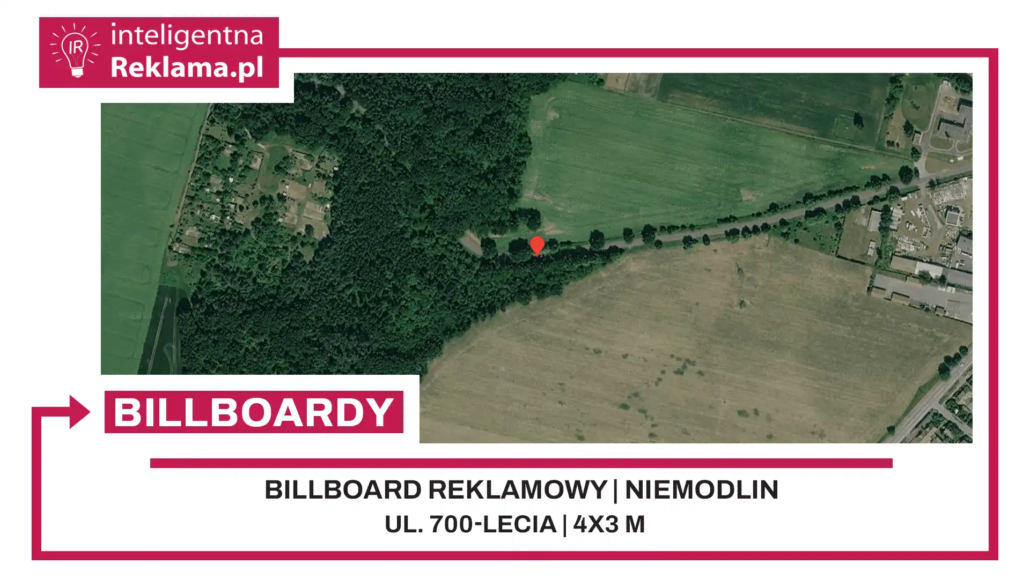 Lokalizacja reklamowa w Niemodlin przy ul. 700-lecia - powierzchnia 12 m²