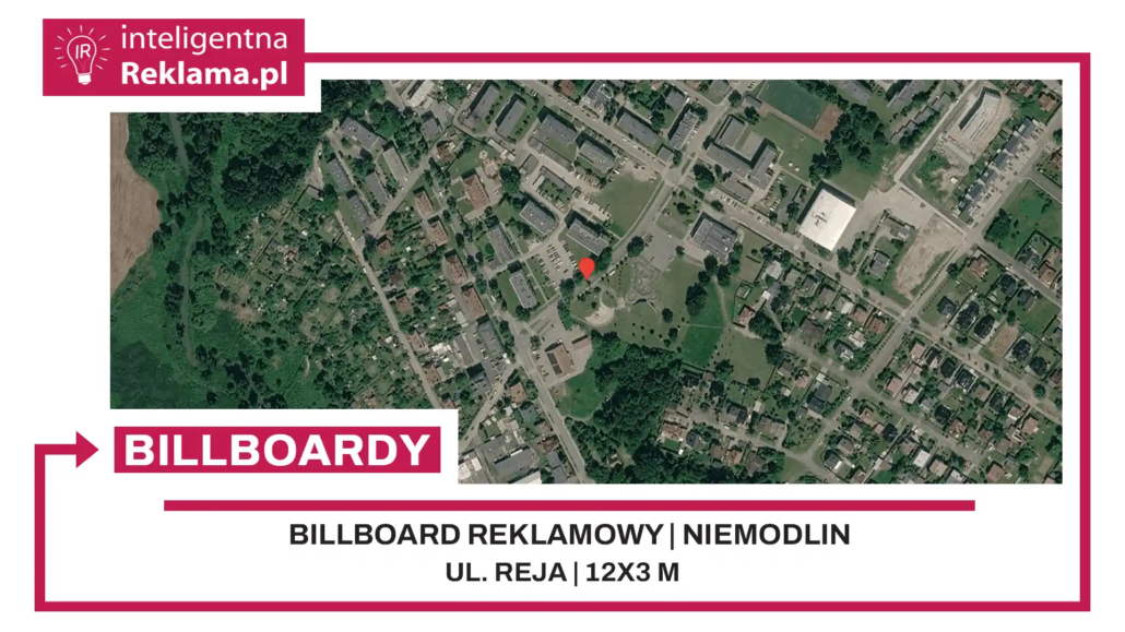 Lokalizacja reklamowa w Niemodlin przy ul. Reja - powierzchnia 36 m²