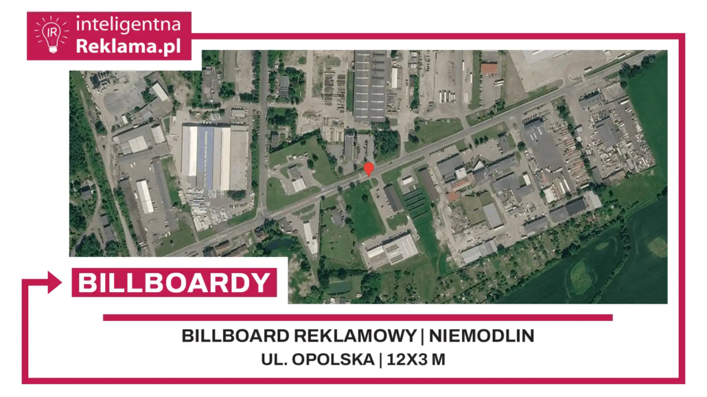 Lokalizacja reklamowa w Niemodlin przy ul. ul. Opolska - powierzchnia 36 m²