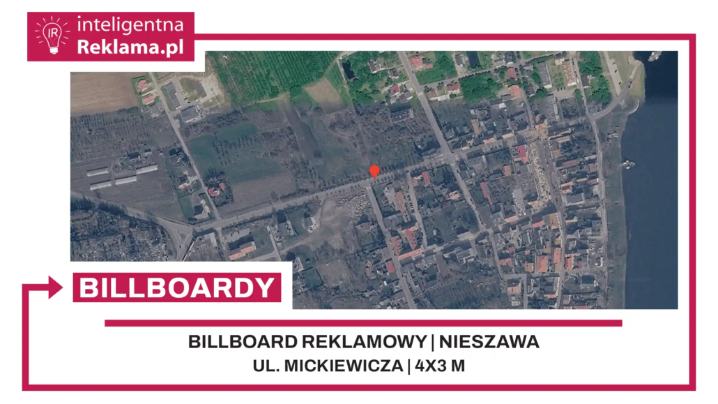 Lokalizacja reklamowa w Nieszawa przy ul. Mickiewicza - powierzchnia 12 m²