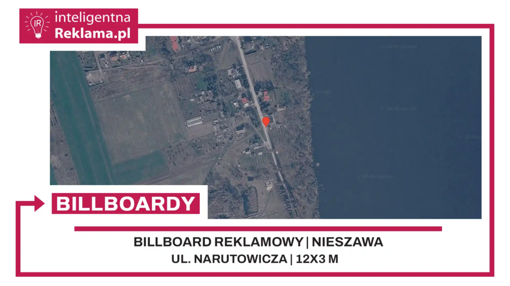 Lokalizacja reklamowa w Nieszawa przy ul. Narutowicza - powierzchnia 36 m²