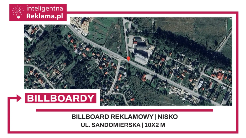Lokalizacja reklamowa w Nisko przy ul. Sandomierska - powierzchnia 20 m²