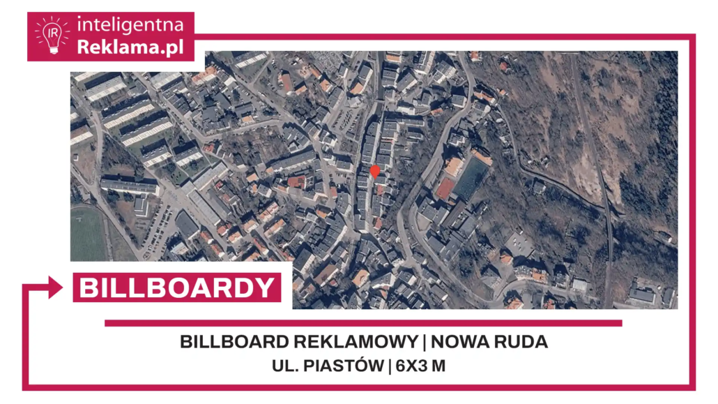 Lokalizacja reklamowa w Nowa Ruda przy ul. Piastów - powierzchnia 18 m²