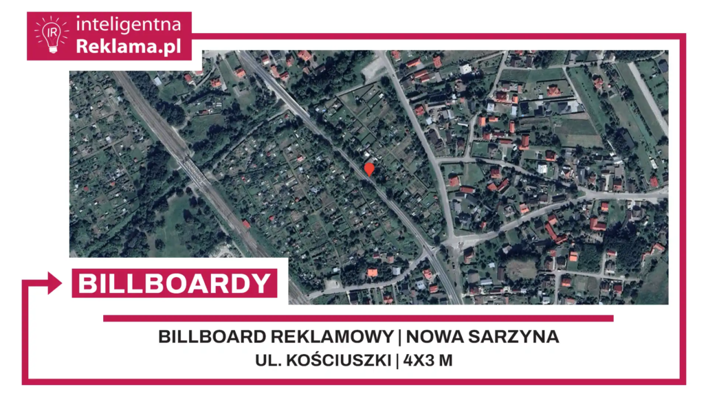 Lokalizacja reklamowa w Nowa Sarzyna przy ul. Kościuszki - powierzchnia 12 m²