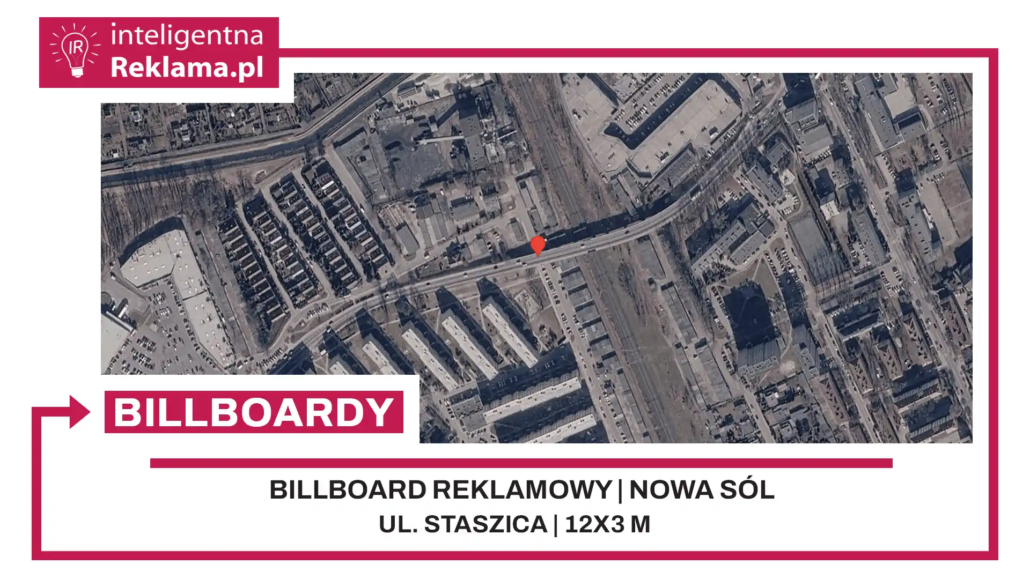 Lokalizacja reklamowa w Nowa Sól przy ul. Staszica - powierzchnia 36 m²