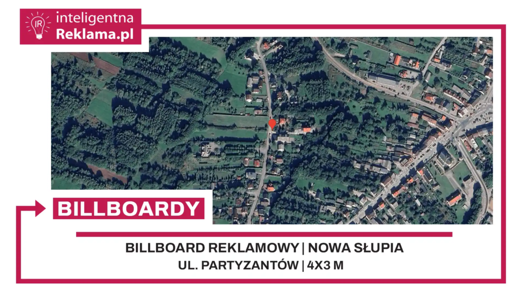 Lokalizacja reklamowa w Nowa Słupia przy ul. Partyzantów - powierzchnia 12 m²
