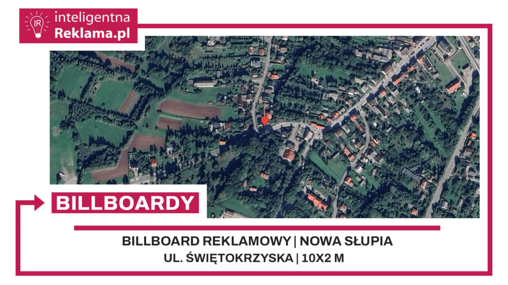 Lokalizacja reklamowa w Nowa Słupia przy ul. Świętokrzyska - powierzchnia 20 m²