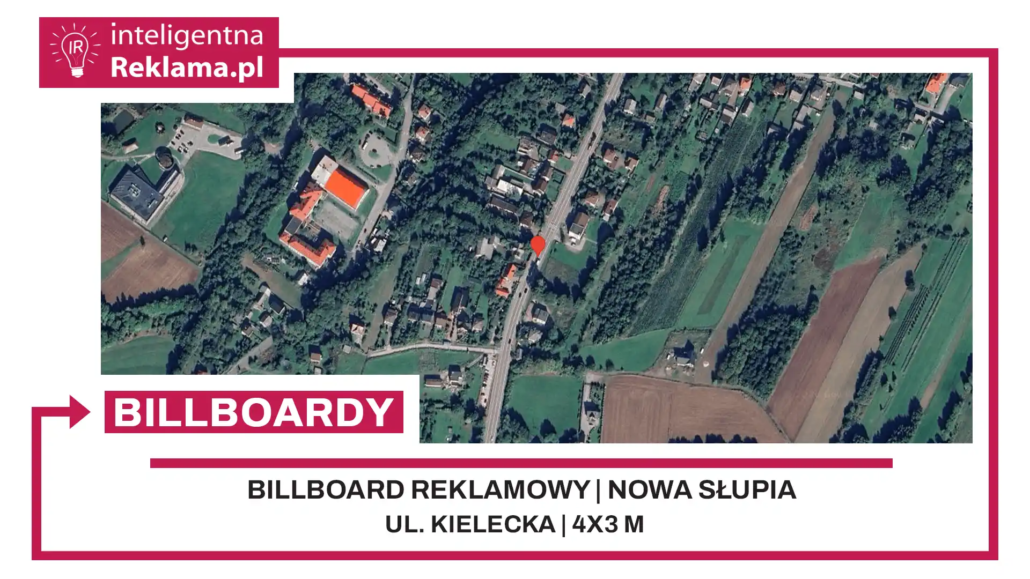 Lokalizacja reklamowa w Nowa Słupia przy ul. ul. Kielecka - powierzchnia 12 m²