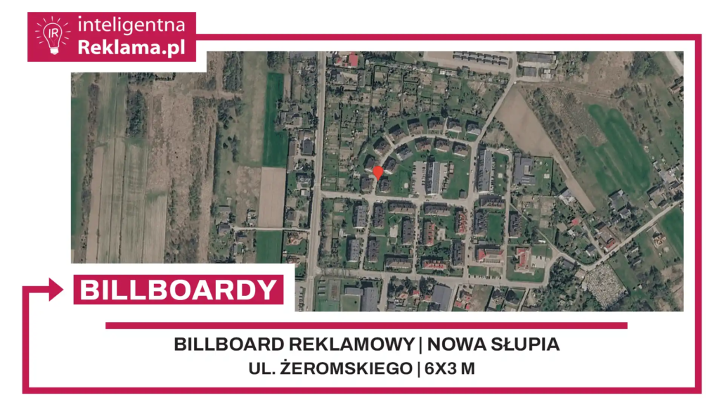 Lokalizacja reklamowa w Nowa Słupia przy ul. Żeromskiego - powierzchnia 18 m²
