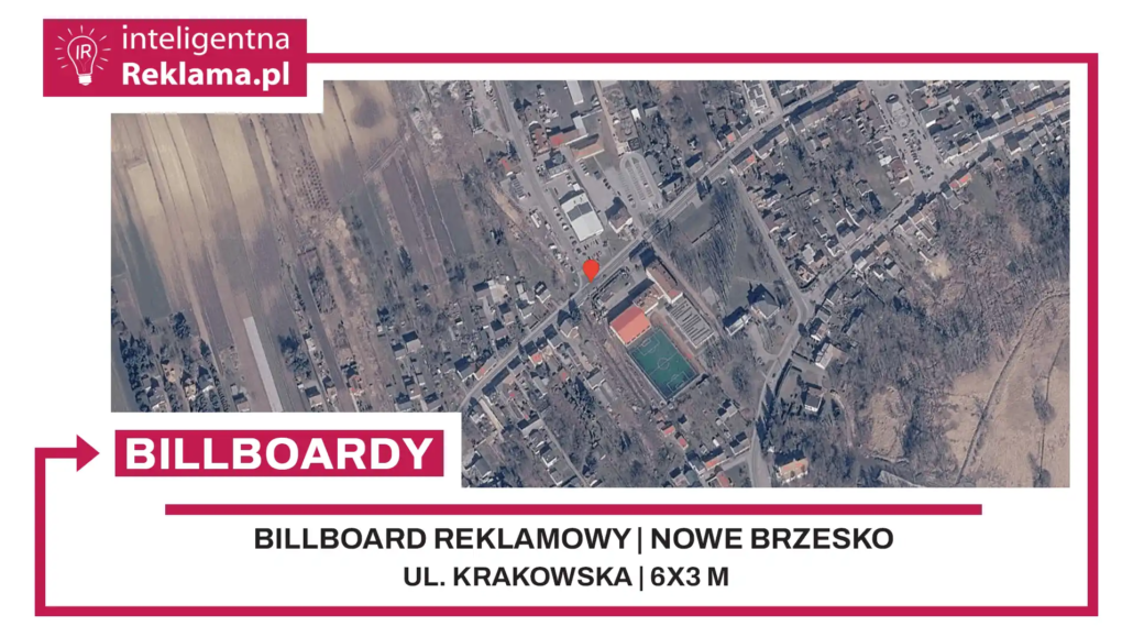 Lokalizacja reklamowa w Nowe Brzesko przy ul. Krakowska - powierzchnia 18 m²
