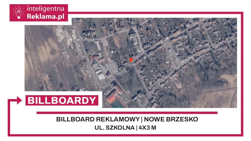 Lokalizacja reklamowa w Nowe Brzesko przy ul. Szkolna - powierzchnia 12 m²