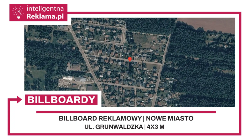 Lokalizacja reklamowa w Nowe Miasto przy ul. Grunwaldzka - powierzchnia 12 m²