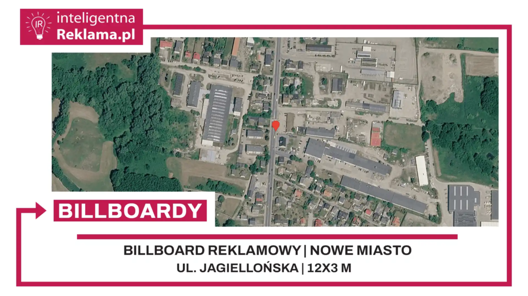 Lokalizacja reklamowa w Nowe Miasto Lubawskie przy ul. Jagiellońska - powierzchnia 36 m²