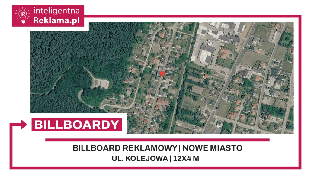 Lokalizacja reklamowa w Nowe Miasto Lubawskie przy ul. Kolejowa - powierzchnia 48 m²