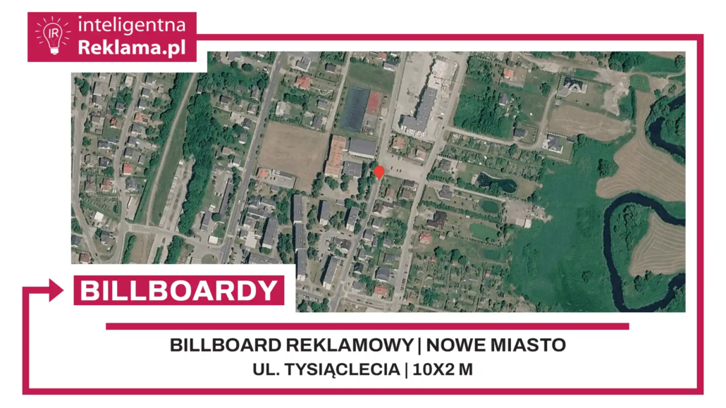 Lokalizacja reklamowa w Nowe Miasto Lubawskie przy ul. Tysiąclecia - powierzchnia 20 m²