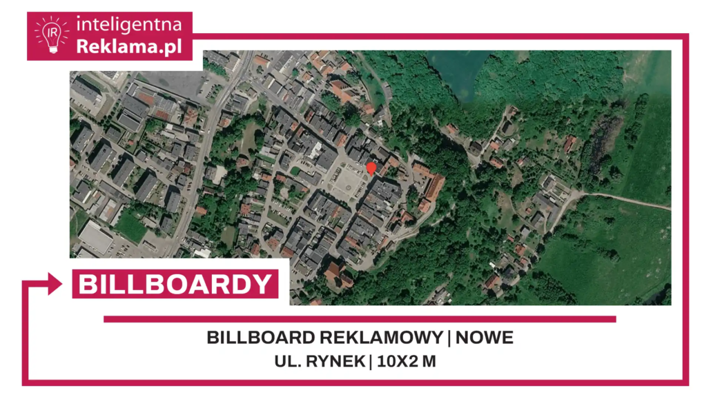 Lokalizacja reklamowa w Nowe przy ul. Rynek - powierzchnia 20 m²