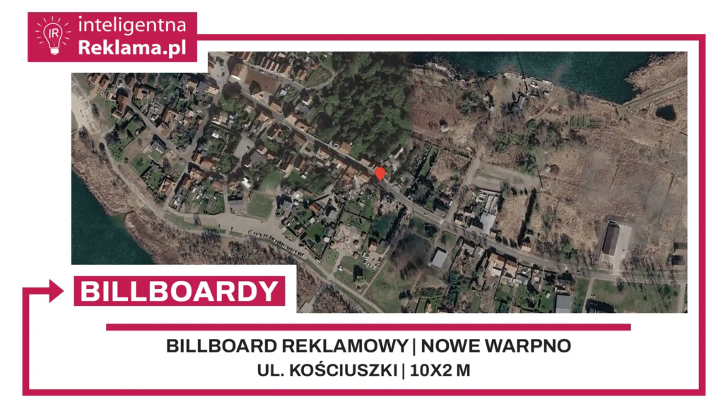 Lokalizacja reklamowa w Nowe Warpno przy ul. ul. Kościuszki - powierzchnia 20 m²