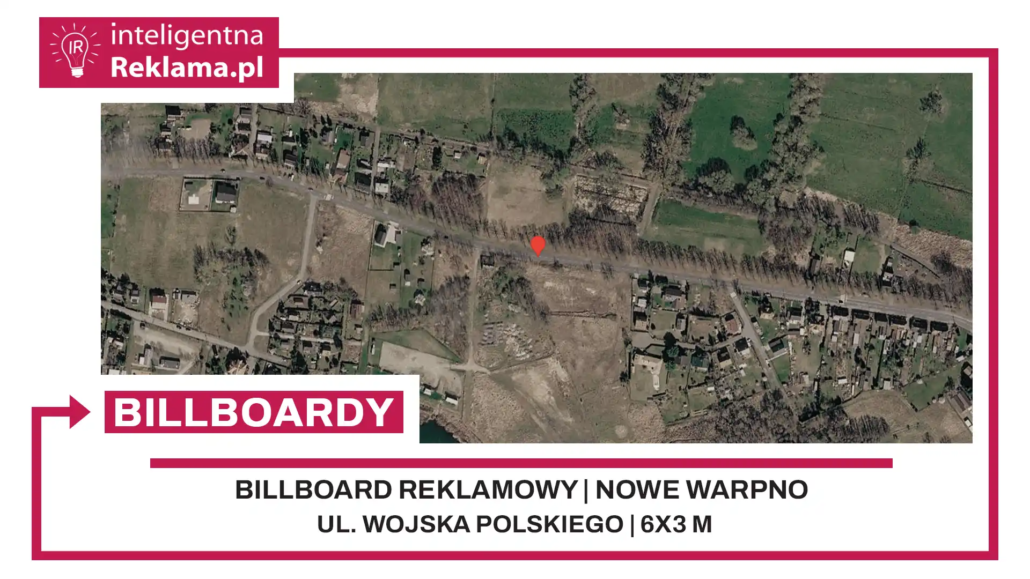Lokalizacja reklamowa w Nowe Warpno przy ul. Wojska Polskiego - powierzchnia 18 m²