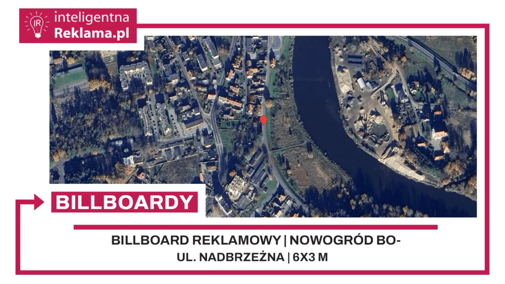 Lokalizacja reklamowa w Nowogród Bobrzański przy ul. Nadbrzeżna - powierzchnia 18 m²