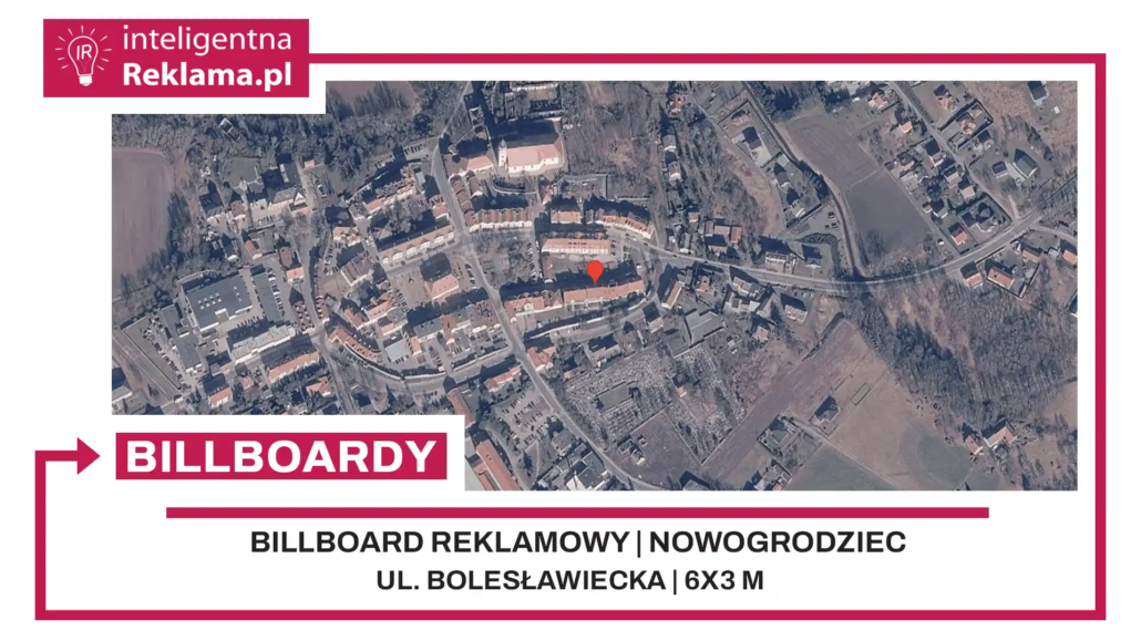 Lokalizacja reklamowa w Nowogrodziec przy ul. Bolesławiecka - powierzchnia 18 m²