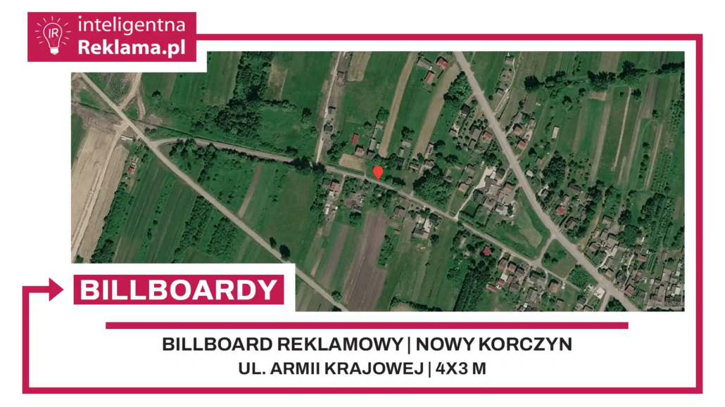 Lokalizacja reklamowa w Nowy Korczyn przy ul. Armii Krajowej - powierzchnia 12 m²