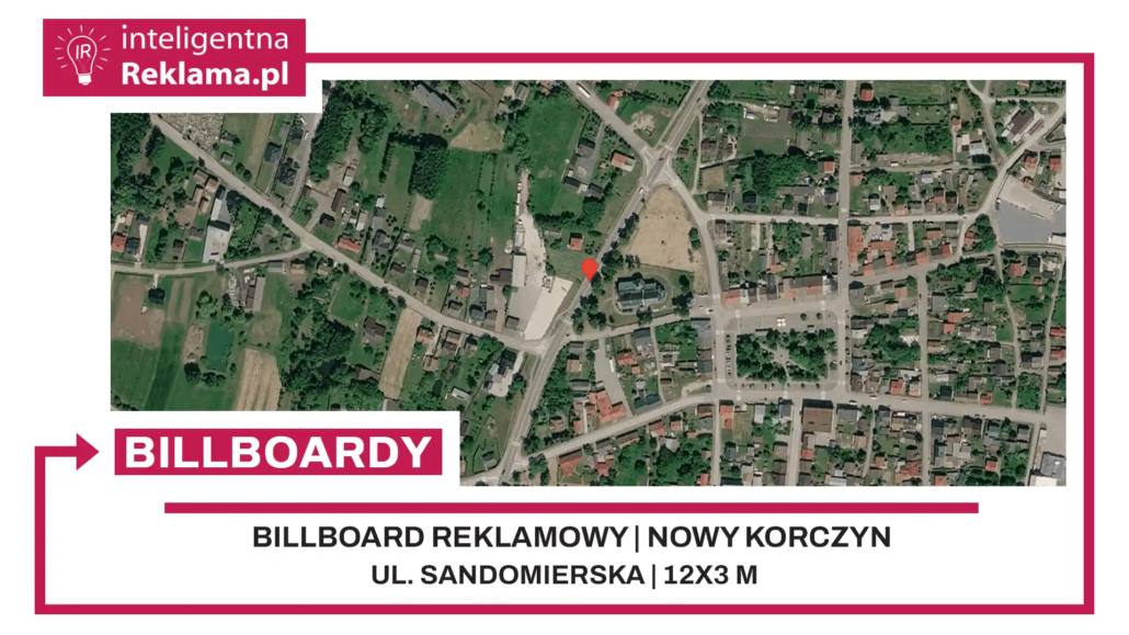 Lokalizacja reklamowa w Nowy Korczyn przy ul. Sandomierska - powierzchnia 36 m²