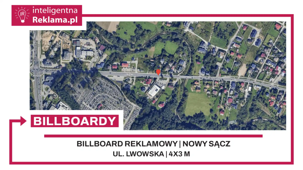 Lokalizacja reklamowa w Nowy Sącz przy ul. Lwowska - powierzchnia 12 m²