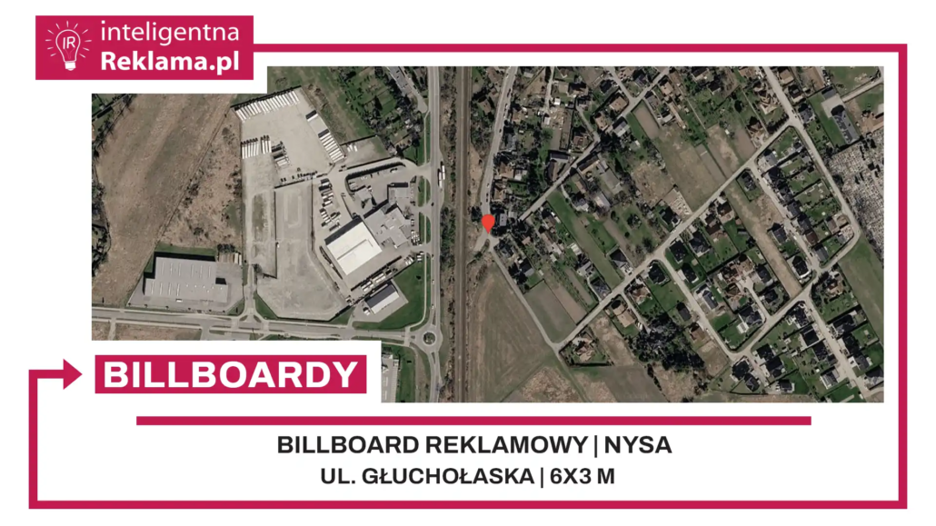 Lokalizacja reklamowa w Nysa przy ul. ul. Głuchołaska - powierzchnia 18 m²