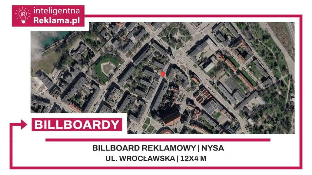 Lokalizacja reklamowa w Nysa przy ul. Wrocławska - powierzchnia 48 m²
