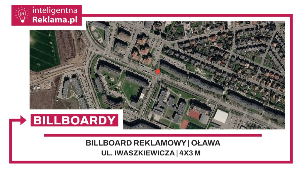 Lokalizacja reklamowa w Oława przy ul. Iwaszkiewicza - powierzchnia 12 m²
