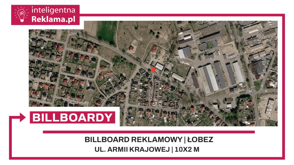 Lokalizacja reklamowa w Łobez przy ul. Armii Krajowej - powierzchnia 20 m²