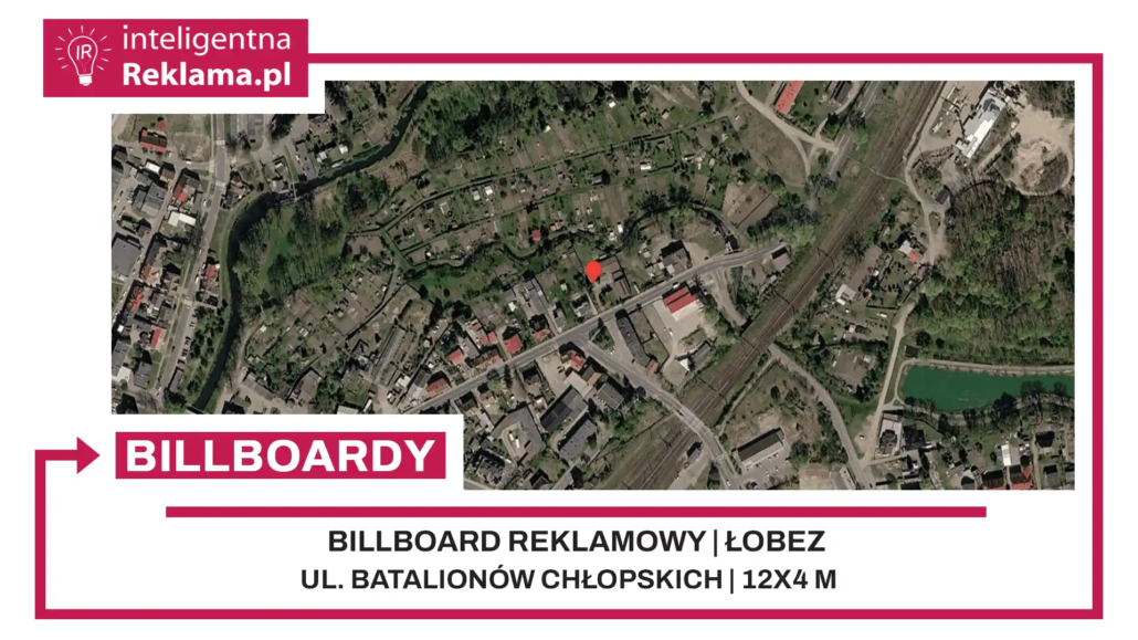 Lokalizacja reklamowa w Łobez przy ul. Batalionów Chłopskich - powierzchnia 48 m²
