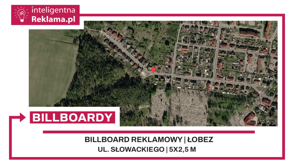 Lokalizacja reklamowa w Łobez przy ul. Słowackiego - powierzchnia 12,5 m²