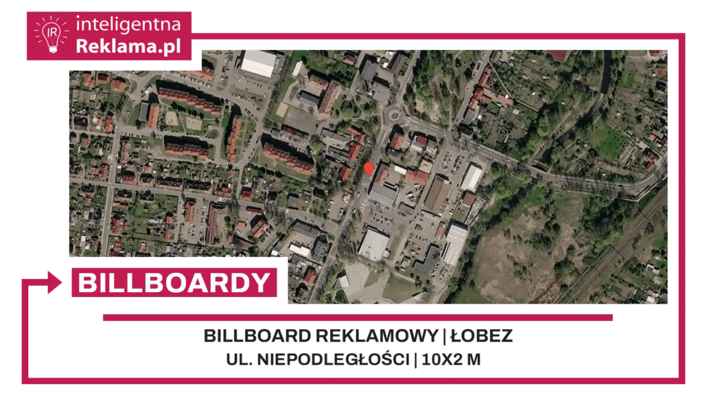 Lokalizacja reklamowa w Łobez przy ul. ul. Niepodległości - powierzchnia 20 m²