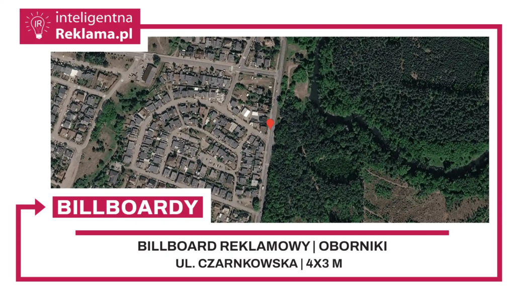 Lokalizacja reklamowa w Oborniki przy ul. Czarnkowska - powierzchnia 12 m²