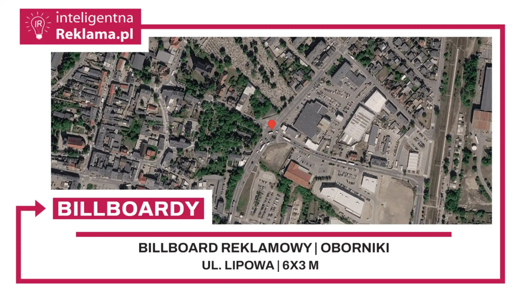 Lokalizacja reklamowa w Oborniki przy ul. Lipowa - powierzchnia 18 m²