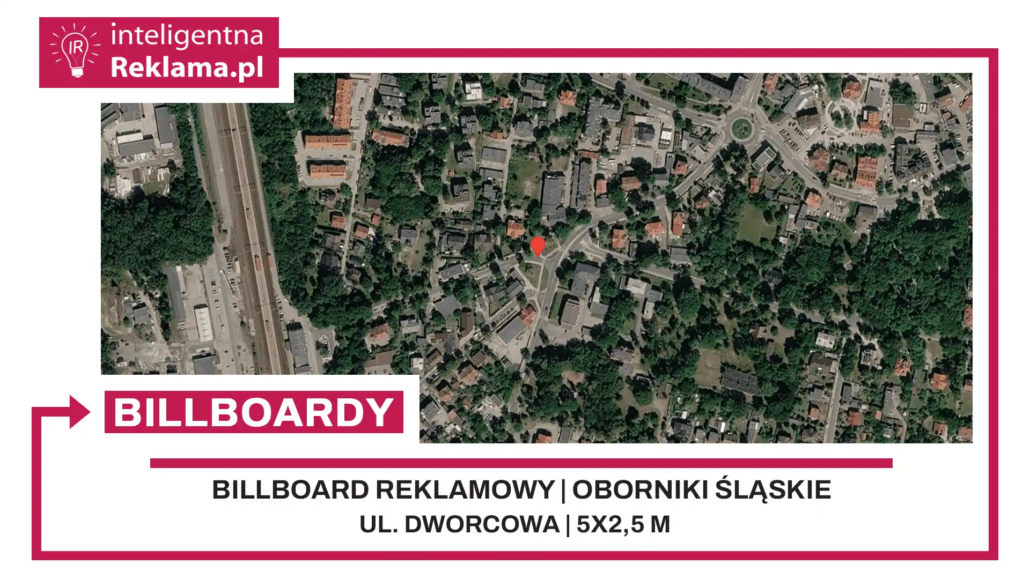 Lokalizacja reklamowa w Oborniki Śląskie przy ul. Dworcowa - powierzchnia 12,5 m²